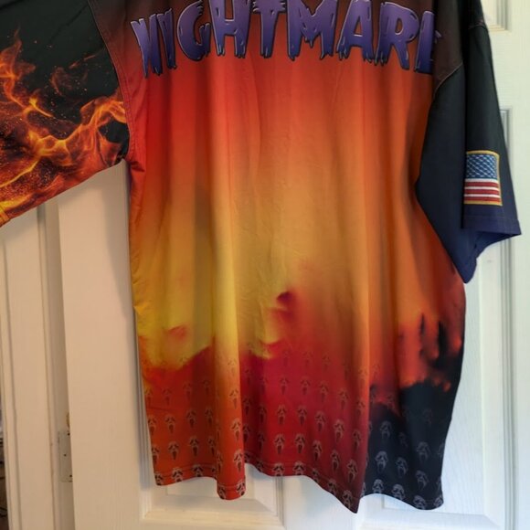 Ultra Rare Sample Nightmares Oversized Tee Flame Print Unique - Picture 4 of 6